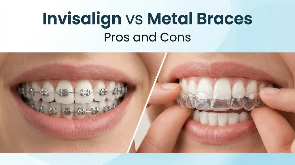 Invisalign vs Metal Braces