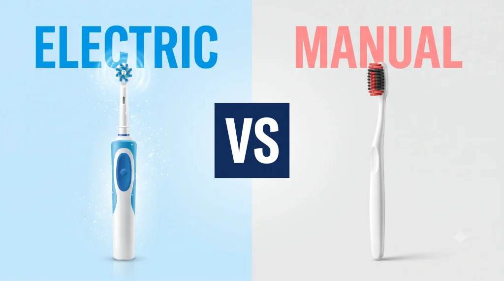 benefits of electric toothbrush vs manual teeth